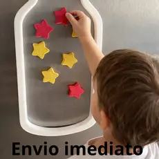 Quadro de Recompensa Infantil Magnético com Estrelas | Incentivo Tarefas Criança Rotina