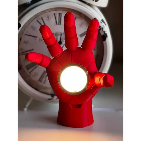 Homem de Ferro Luminária de Mesa Abajur Luminária  Decorativa Luminária  para Quarto Abajur Decoração Geek Moderno