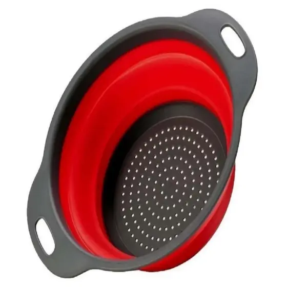 Escorredor Retrátil de Silicone para Alimentos e Utensílios de Cozinha