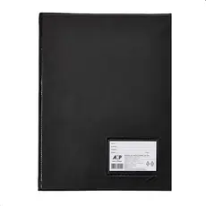 Pasta Catálogo A4 Preta ACP 50 Plásticos com Visor Documentos Escritório Escola e Organização