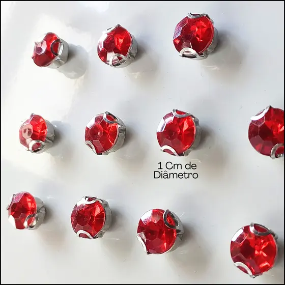 Imã Neodimio com Strass 1cm p/ Fotos Recados Notas Lembretes p/ Porta Retratos Paineis e Geladeira