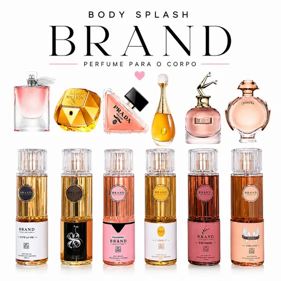 Brand Collection Body Splash 250 Ml Feminino e Mascilino