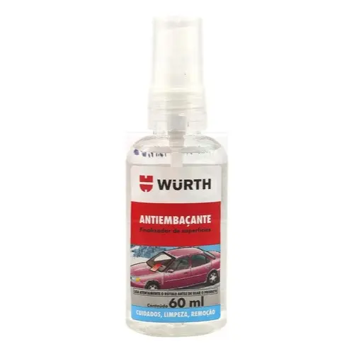Anti Embaçante Wurth 60 Ml Espelhos, box de banheiros, Vidros internos de veículo e Retrovisores.