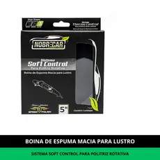 Boina Espuma Preta Lustro 5" Rotativa