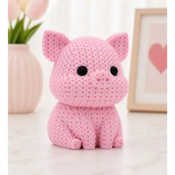 🐷 Porquinho Decorativo 3D Fofinho | Mini Enfeite para Quarto Infantil, Mesa e Lembrancinha Fazendinha Cha Fraldas