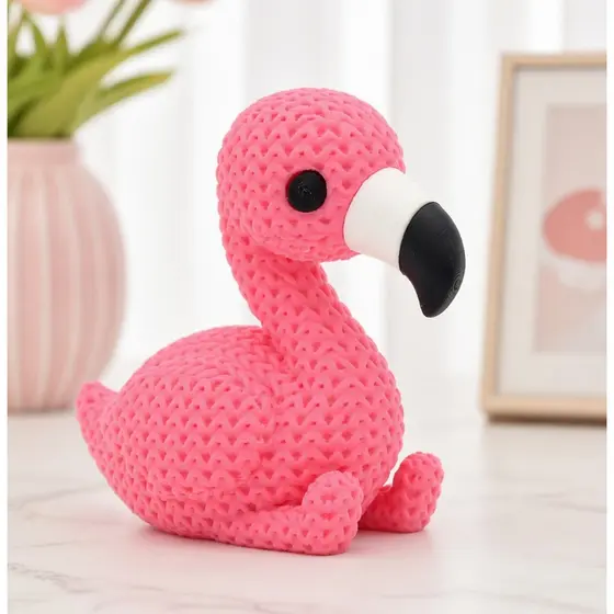 🦩 Mini Flamingo Decorativo 3D Fofinho | Enfeite de Mesa, Quarto Infantil, Lembrancinha e Decoração