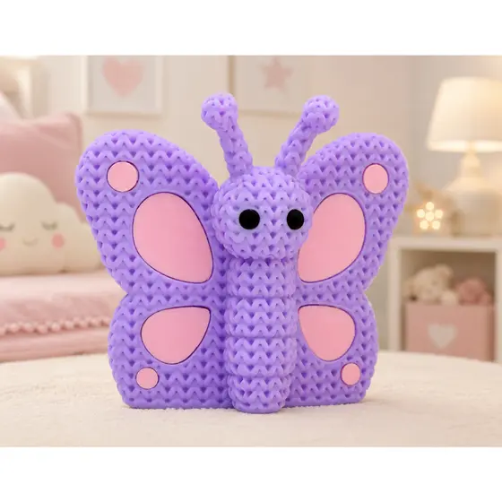 Borboleta Decorativa 3D – Decoração Infantil, Quarto, Festa e Lembrancinha - 6,5cm altura