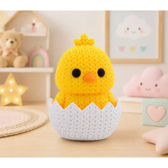 Pintinho Decorativo 3D no Ovo – Decoração Infantil, Quarto, Festa e Lembrancinha
