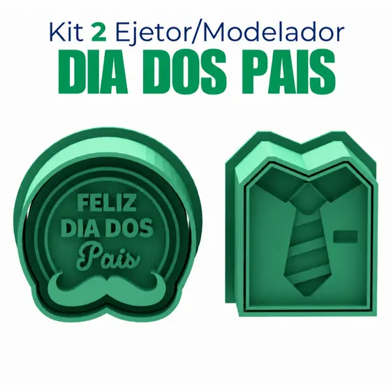 Kit com 2 Ejetores para Docinhos e Brigadeiro - Dia dos Pais