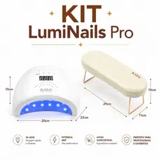 Cabine Led/Uv Sun 48w Secagem Rápida Unhas Gel + Apoio de Mão Kaisa Conforto Profissional + BRINDE
