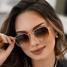 óculos de sol hexagonal masculino feminino com lente preta escura armação metal geométrico blogueira