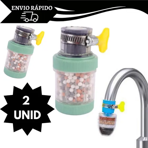 Kit 2 Bico Arejador Chuveirinho com Filtro Carvão Ativado 3 em 1