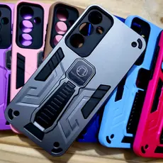 Capa Capinha Para Samsung A16 /A17/A26 /A56 /A36 /A06 /A07/A32 4G /A24  Anti impacto com suporte magnético e mesa