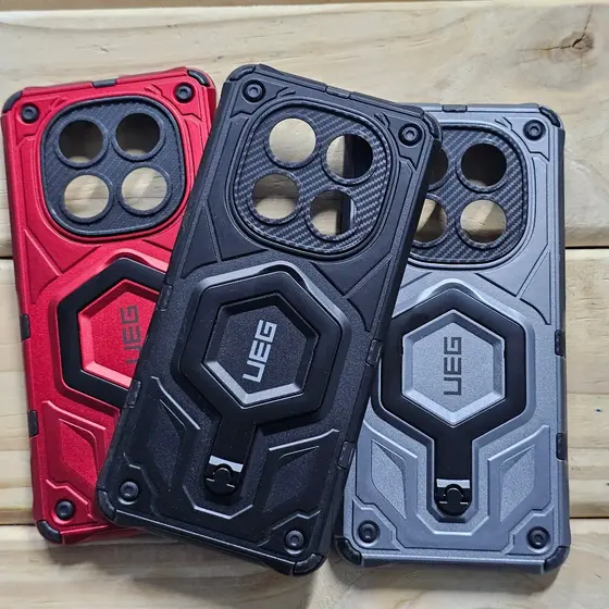 Capa capinha Armo Militar Anti shock silicone com Suporte Giratório anti impacto Xiaomi Redmi Note 15 5G | 4G | Poco M8