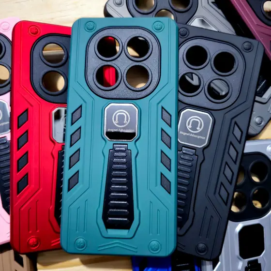 Capa Capinha Para Redmi Note 14 Pro 5G / Redmi Note 15 Pro 5G / Note 15 5G / Note 14 Anti impacto com suporte magnético