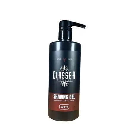 Shaving Gel 500ml Classe A Menthol Pra Fazer Barba Pezinho E Navalhado Profissional