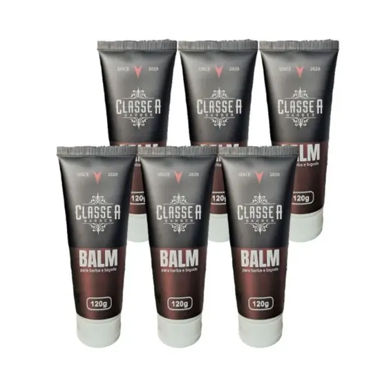 Kit 6x Balm classe a 120ml da brilho,hidratação e controla e modela os fios