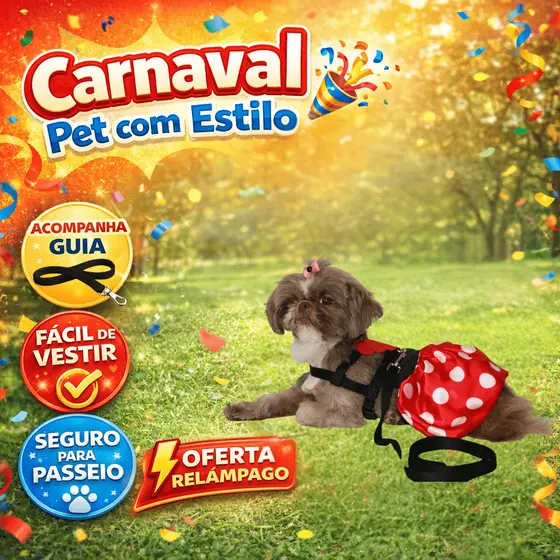 Coleira Peitoral Vestido Pet Vestido Mickey Minnie com com guia