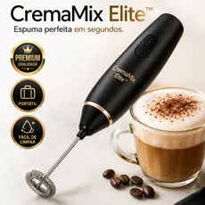 Mini Mixer Elétrico Portátil USB Recarregável Espumador de Leite Batedor Café Shake CremaMix Elite