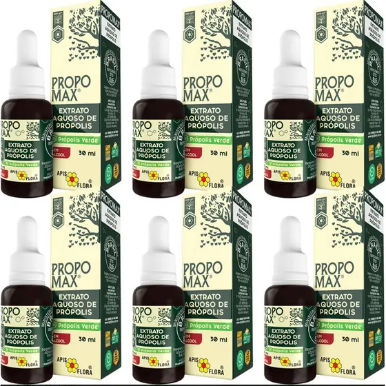 6x Extrato Aquoso de Própolis Propomax 30ml - Apis Flora