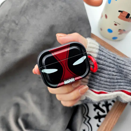 Para AIRPODS 4 ANC PRO3 2/1/2/3 PRO Capa Protetora Deadpool Cor Transparente TPU Escudo