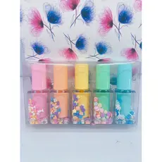 Marca texto divertidos modelo esmalte tons pastéis lembrancinha anivsersario/caneta colorir