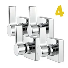 Acabamento 100% em Metal Para Registro Banheiro Chuveiro Volante Metal Padrão Deca C 70 Cromado