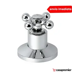 Acabamento Registro Chuveiro 1/2 ou 3/4 Polegadas C 33 Metal Pressão Gaveta Padrão Deca Banheiro