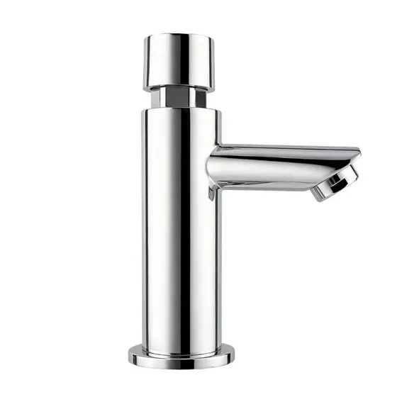 Torneira Lavatório Automática Temporizada Bancada Abs Cromada