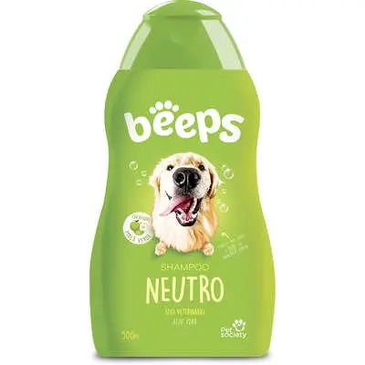 Shampoo Neutro Beeps Cães e Gatos Pet Society 500ml