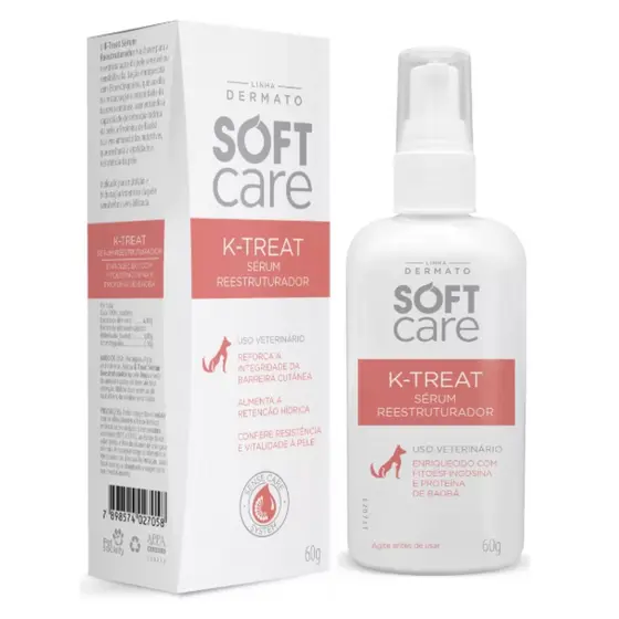 Loção Serum Soft Care K-treat Para Cães E Gatos 60g