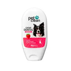 Creme Dental 90g Para Cães e Gatos Sabor Morango - Pet Clean