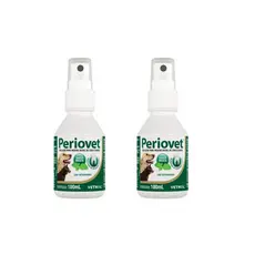 02 Periovet Spray 100 Ml - Vetnil - Tratamento Tartaro Bucal