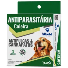 Coleira Cães Antipulgas E Carrapatos Dugs 56cm World