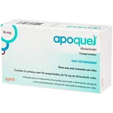 Apoquel Dermatológico Anti Coceira Cães 16 Mg 20 Comp 16mg