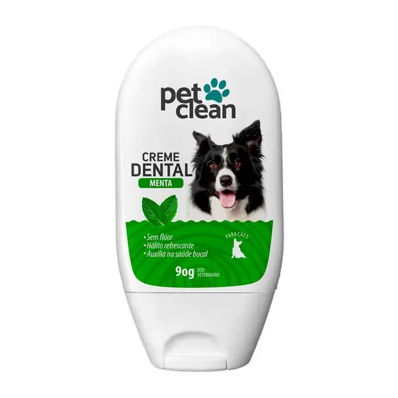 Creme Dental 90g Para Cães e Gatos Sabor Menta - Pet Clean