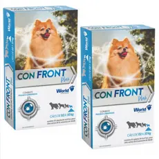 02 Confront Plus 2 a 10kg Antipulgas Pipeta Fipronil Cães