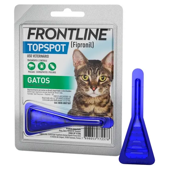 Frontline Topspot Antipulgas Merial Gatos 0,5ml Anti Pulgas