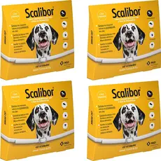 4 Coleira Scalibor G 65cm Leishmaniose Antipulgas Cães MSD