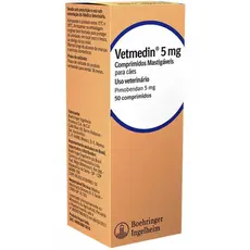 Vetmedin Pimobendan 5mg 50 Comprimidos Cães Cardiacos 5 mg