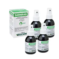 04 Sarniran 100ml Tratamento Contra Sarna em Cães e Gatos