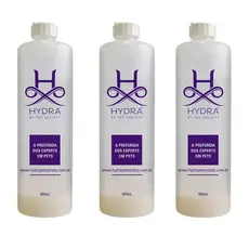 03 Frasco Diluidor para Shampoo e Condicionador Pet Society Hydra 600ML