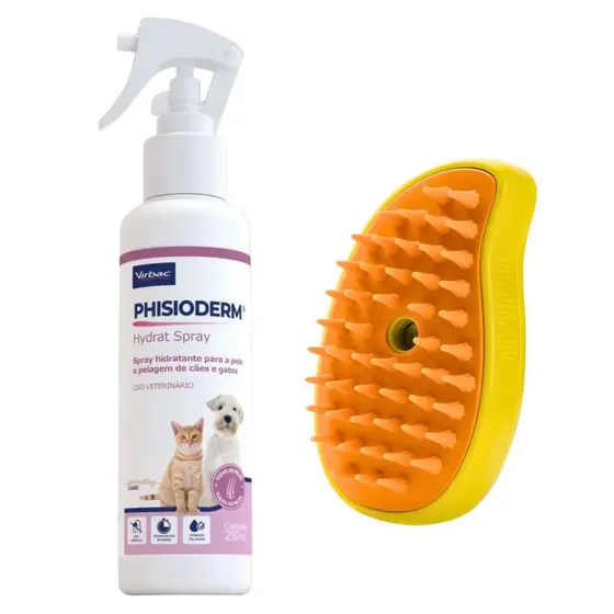 Phisioderm Hydrat Spray 250ML Hidratação + Brinde Escova