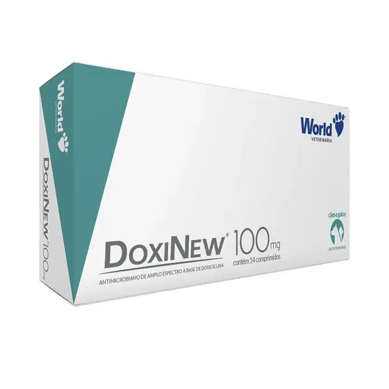 Doxinew 100MG Com 14 Comprimidos Para Cães e Gatos - World