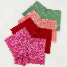 Kit 5 Calcinhas Caleçon Cós Alto Renda Feminina Confortável - Calesson