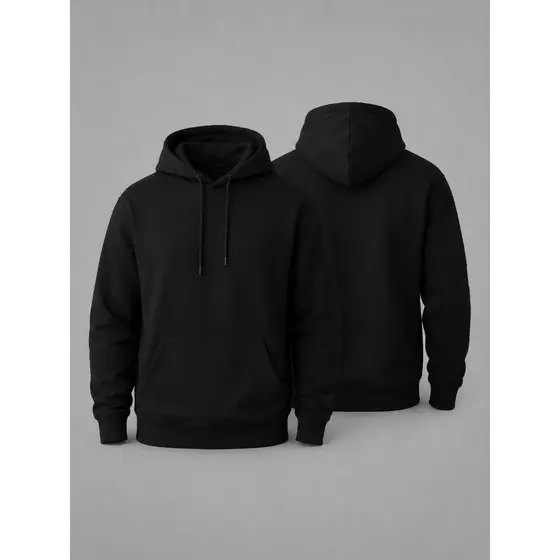 Moletom Canguru Algodão Casaco Blusa Frio Poliester Toque Suave Tiktok Liso Camisetando Estamparia