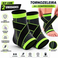Tornozeleira Ortopédica Compressão Ajustável Suporte para Tornozelo Academia Corrida Vôlei Futebol