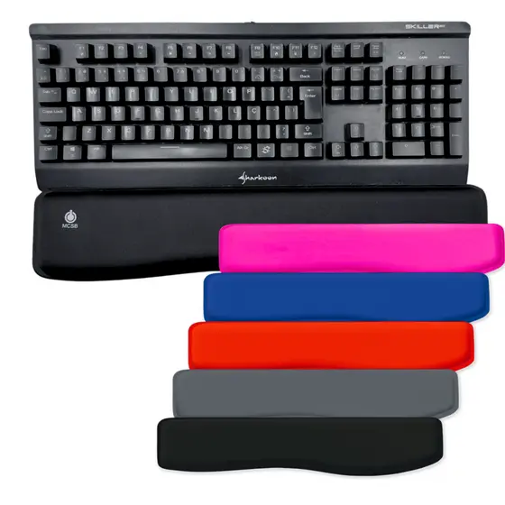 MCSB Apoio de Punho Ergonomico Descanso de Pulso Para Teclado Macio Almofada Espuma Escritorio