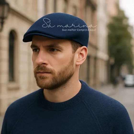Boné Boina Masculina Italiano Estilo Artista TECIDO