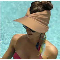 Viseira Feminina Turbante Tecido Premium Proteção Solar UV50+ Moda Praia Piscina Caminhada - TURBANTE PROMOÇÃO